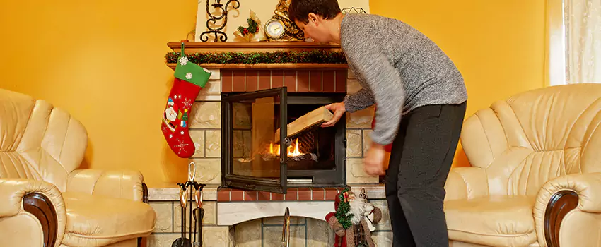 Rusted Metal Fireplace Restoration in Sulphur Springs, Texas